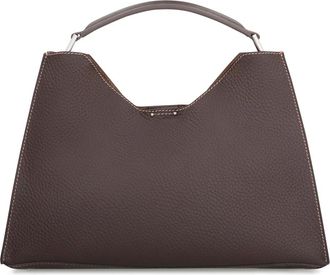Gianni Chiarini Tassen, Dames, Bruin, ONE Size, Leer, Korrelig leren handtas met afneembare clutch