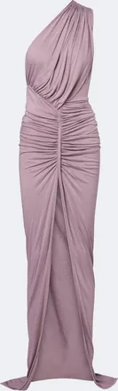Rick Owens Lilies Avra ruched one-shoulder jersey gown