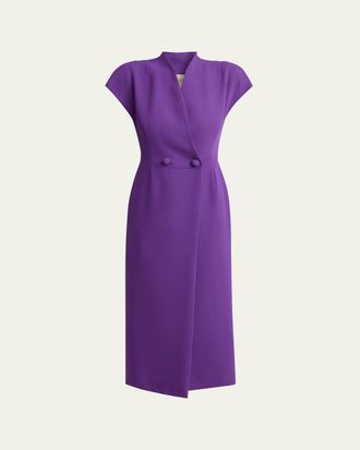 Valentino Garavani Double-Breasted Midi Dress