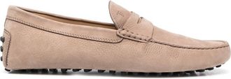 Tod's Gommino suede loafers - men - Calf Leather/Calf Leather/Rubber - 6.5 - Neutrals