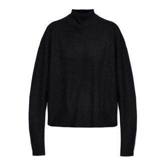 AllSaints Asha Trui met Hoge Hals - Dames - Coltruien - Zwart - XS - Wol - Truien & Vesten