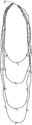 Red Valentino Elegante Multi-layer Ketting - Dames - Kettingen - Zwart - ONE Size - Accessoires