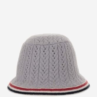 Thom Browne Grey Colorful Striped HAT