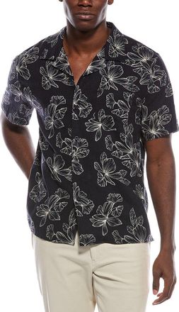 Vince Linen-Blend Cabana Shirt