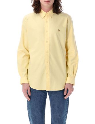 Ralph Lauren Yellow Logo Button Down Shirt
