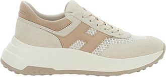 Hogan Beige Low-Top Sneakers with Minimalist Design