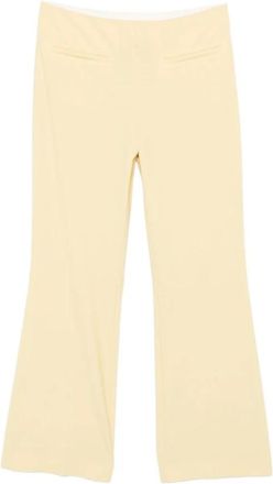 Semicouture Broeken, Dames, Geel, M, Wol, Estefania Pants
