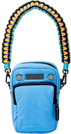 Clio Goldbrenner Urban Nylon Handtas Elektrisch Blauw Appel - Dames - Mini tas - Blauw - ONE Size - Nylon - Tassen