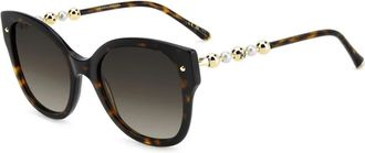Carolina Herrera Authentieke Bril met Topkwaliteit - Dames - Zonnebrillen - Bruin - 55 MM - Accessoires