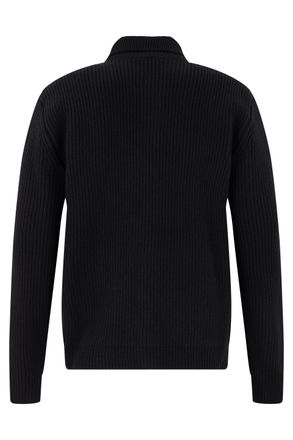 Slowear Virgin Wool Cardigan - Black