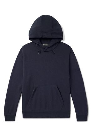 Loro Piana Vogel Cotton and Cashmere-Blend Jersey Hoodie