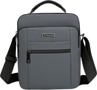 Generic Mens Shoulder Crossbody Bag Waterproof Oxford Fabric Multiple Zip Pockets for Office Workers Urban Commuters Daily Use Business Meetings