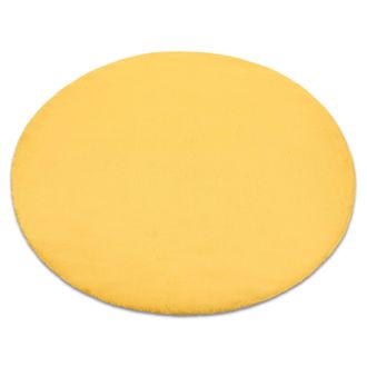 RugsX RugsX Bunny Rug in Gold | Size: 140 cm diameter