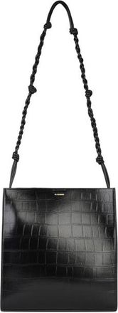 Jil Sander Medium tangle Black Leather Crossbody Bag