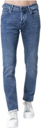 Jacob Cohen Slim Fit Blauwe Fluid Jeans - Model Nick - Heren - Jeans - Blauw - Maat: W31