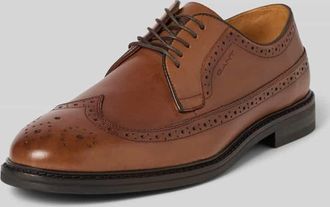 GANT Oxford-Schuhe mit Lochmuster Modell Bidford in Cognac, Gr&ouml;&szlig;e 41