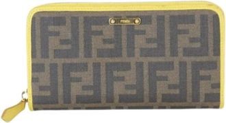 Fendi Pre-owned Vintage Long Wallet (Bi-fold) - Dames - Vintage Accessoires - Bruin - ONE Size - Leer - Vintage