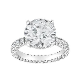 LuvMyJewelry Laryssa 14K Gold Round Lab Grown Diamond Hidden Halo Engagement Ring - 7 Cts in 14K White Gold at Nordstrom, Size 6