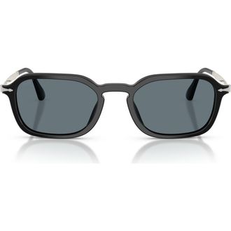 Persol 54mm Polarized Phantos Sunglasses in Black /Polar Dark Grey at Nordstrom