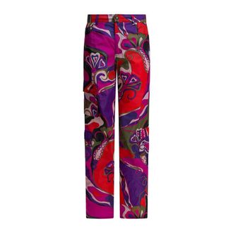 Pucci Pantaloni Cargo Stampa Orchidee - - Trousers - Donna - Multicolore - S