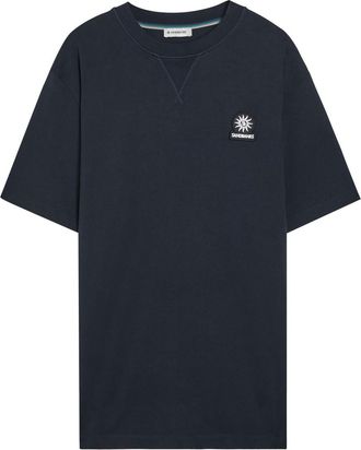 Sandbanks Sandbanks Badge Appliqu&eacute;d Cotton T-shirt - Navy - Xxl