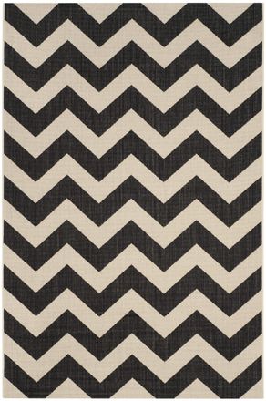 Safavieh Alfombra negro/beige 160 x 231 cm