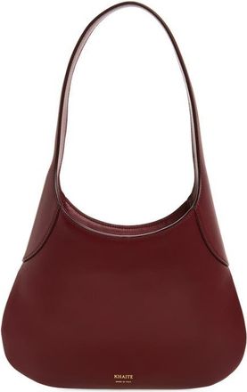 Khaite Small Joan Leather Hobo Bag in Oxblood at Nordstrom
