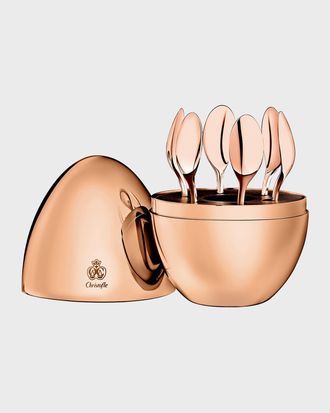 Christofle Mini Mood Rose Gold Espresso Spoons, Set of 6
