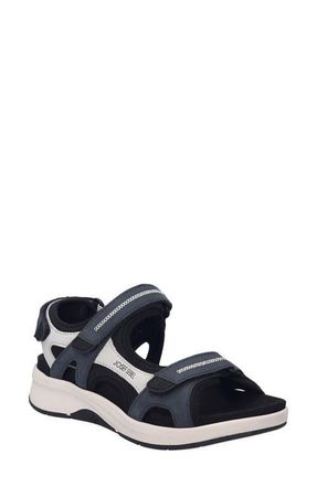 Josef Seibel Estelle 02 Platform Wedge Sandal in Dark Blue at Nordstrom, Size 11-11.5Us