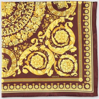 Versace Foulard in seta con stampa barocca Versace