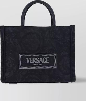 Versace canvas tote bag