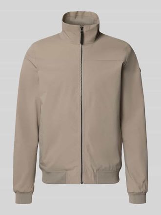 Didriksons 1913 Regular Fit Jacke mit Stehkragen Modell Alvin in Stein, Gr&ouml;&szlig;e XXXL