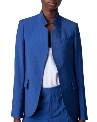 Zadig&Voltaire Very Tailleur Lin Linen-Blend Blazer