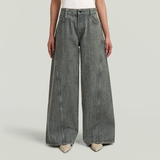G-Star Helyx Cinch Wide Jeans - Groen - Dames