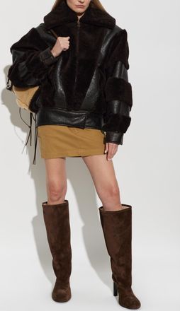 Balenciaga Oversize Coat, Womens, Brown