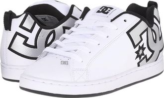 DC Court Graffik W Womens Skate Shoes White/Metallic Silver : 6.5 B - Medium