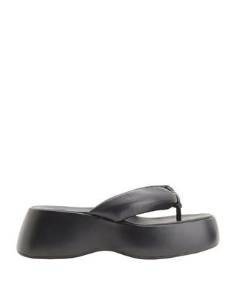 8 by YOOX LEATHER TOE POST SANDALS