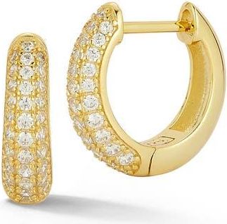 Glaze Jewelry Graduated Cubic Zirconia Hoop Earrings in Gold at Nordstrom Rack