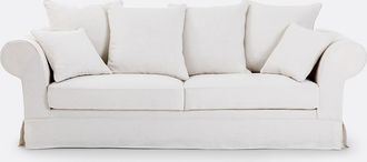 La Redoute Interieurs Zetel 2-, 3- of 4-zits, afneembare hoes, in dik linnen, superieur comfort, ADELIA