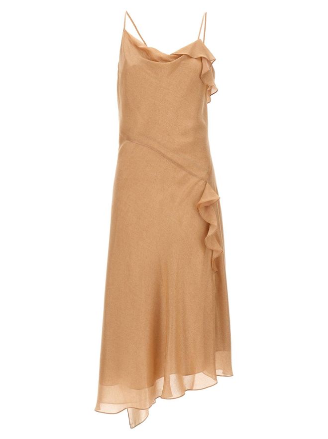 ワンピース Victoria Beckham 'Bias Cami Slip' dress Bias Cami Lurex® twill slip dress in pink - Victoria Beckham