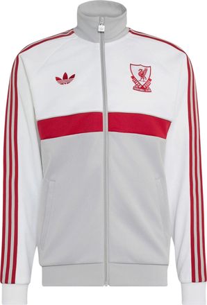 adidas Liverpool FC Track Top Asia Sizing White Grey KG2901