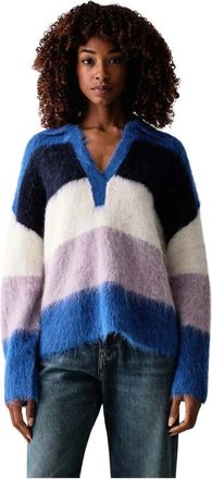 Pinko Jersey de punto con cuello en V - Knitwear - Mujer - Multicolor - XS