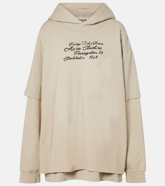 Acne Studios Layered cotton sweatshirt