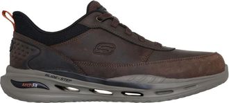Skechers Slip-ins Arch Fit Orvan Moxley - Heren - Hardloopschoenen - Bruin - 46 EU - Leer - Fitness