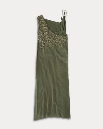 Fortela Silk crepe dress in Green at Nordstrom, Size 40