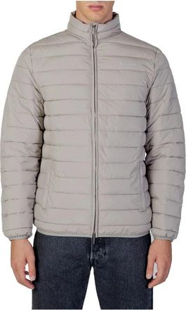 Aquascutum 100g Gewatteerd Jas - Heren - Winterjassen - Beige - L - Polyester - Jassen