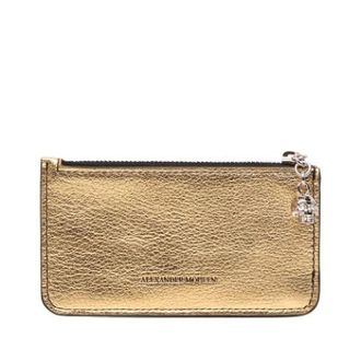 Alexander McQueen Pre-owned Wallets, female, Yellow, Size: ONE SIZE Pre-owned Card Holder