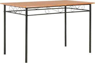 vidaXL Dining Table Brown 120x70x75 cm MDF vidaXL