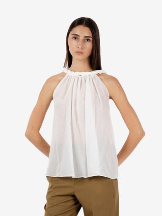 Semicouture Top Paulene bianco