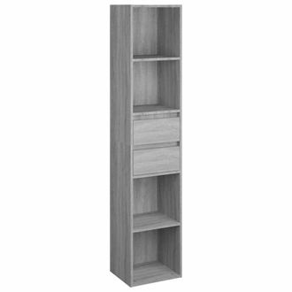 vidaXL Vidaxl - Estanter&iacute;a De Madera De Ingenier&iacute;a Gris Sonoma 36x30x171 Cm